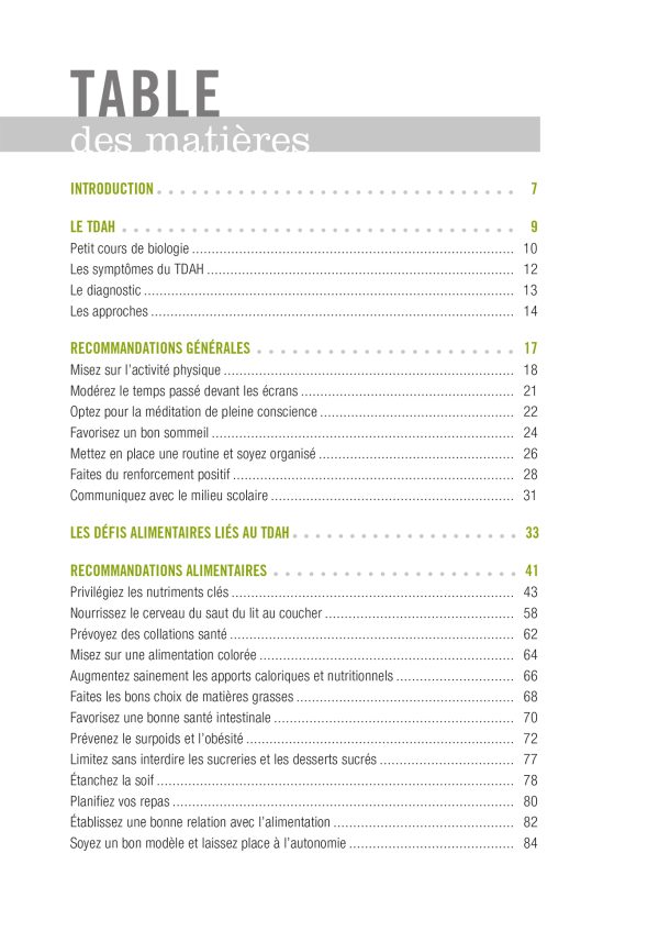 Savoir quoi manger - TDAH – Image 2