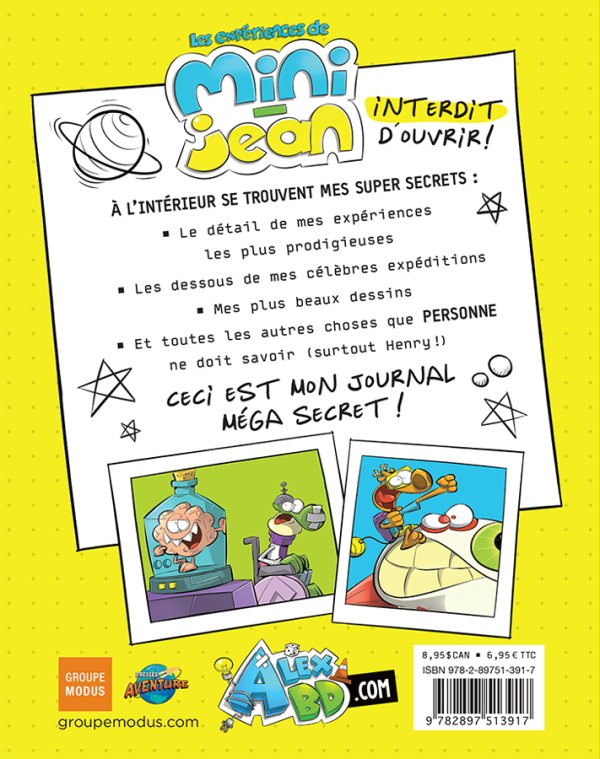 Les expériences de Mini-Jean : Le journal méga secret de Mini-Jean 1 – Image 3