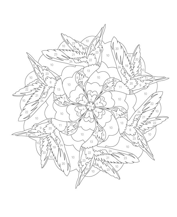 Coloriage par numéros – Méditation - Image 2