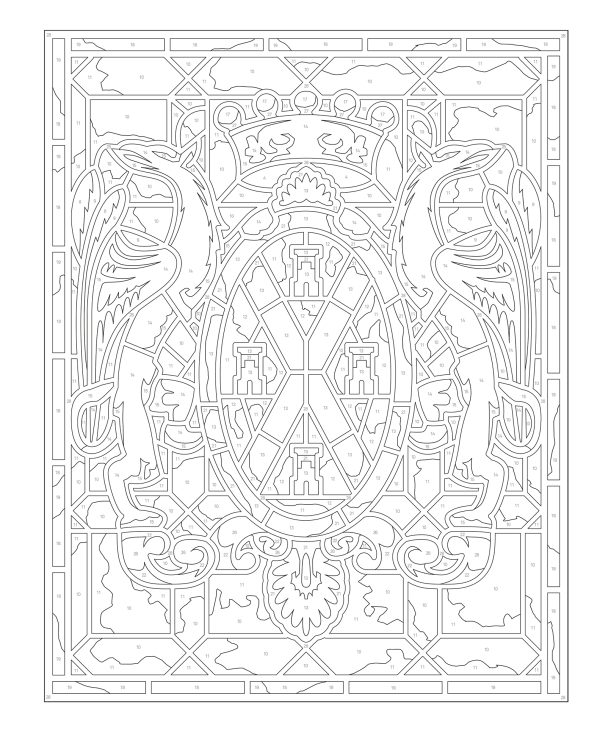 Coloriage par numéros – Vitraux - Image 2