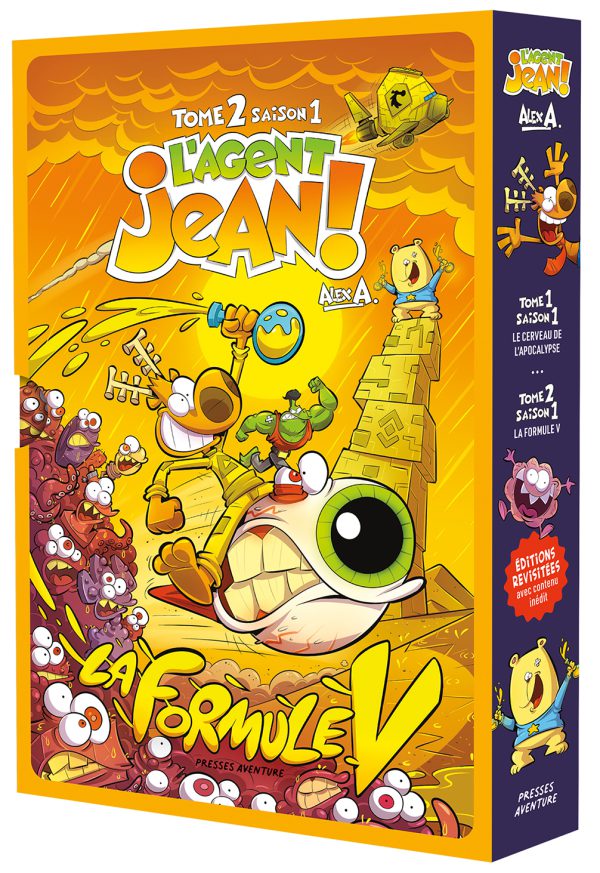 Coffret L'Agent Jean!, tomes 1 et 2, saison 1 (grand format / couverture rigide) - Image 4