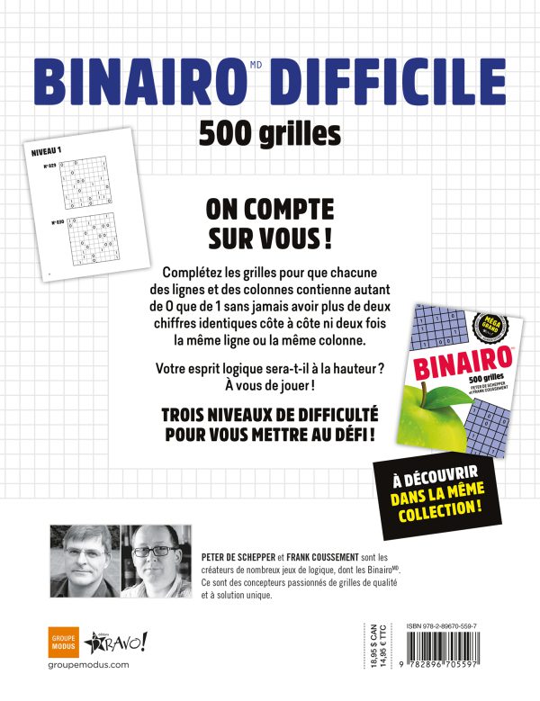 Méga grand - Binairo difficile - Image 3