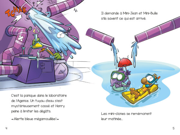 Les histoires de Mini-Jean et Mini-Bulle! – Alerte bleue au labo - Image 3