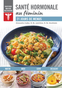 Couverture du livre Savoir quoi manger - Santé hormonale au féminin d'Alexandra Leduc
